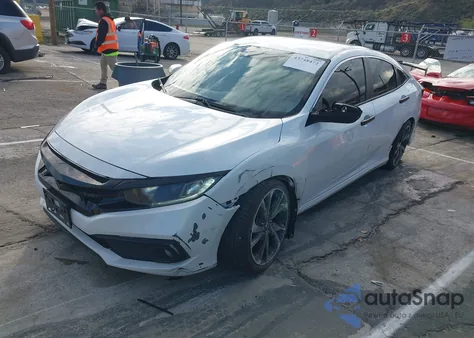 2020 Honda Civic Sport из США, поврежденный, VIN 2HGFC2F82LH581061